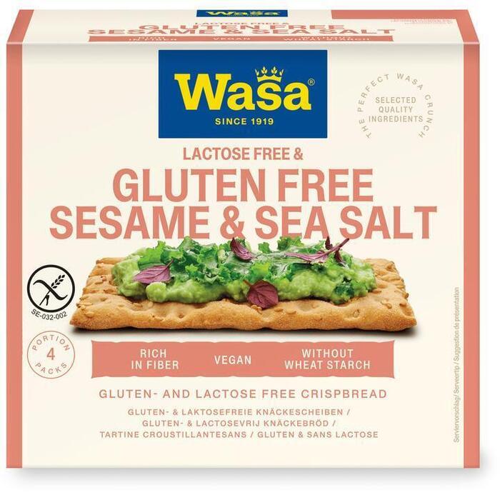 Wasa Glutenfree sesam & zeezout (Doos, 240g)