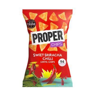 PROPER Sweet sriracha chilli lentil chips (85g)