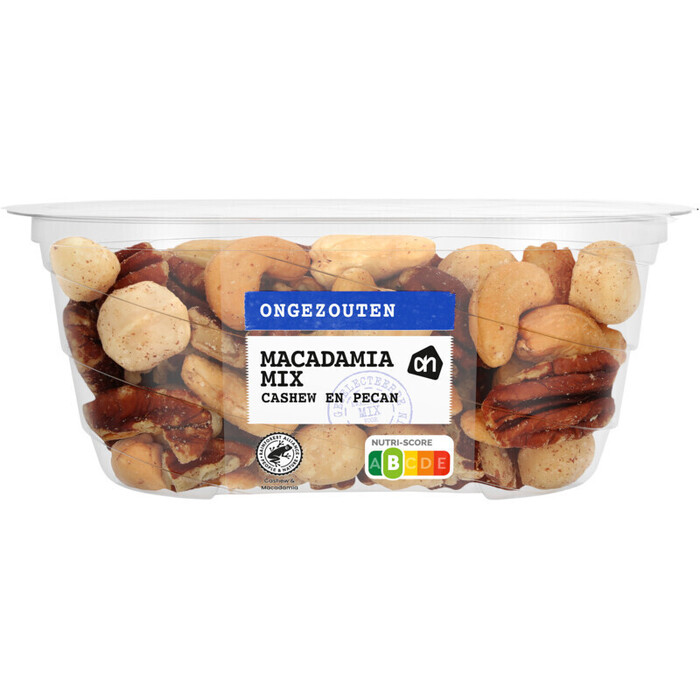 AH Macadamiamix ongezouten (150g)