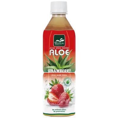 Aloe aardbei (petfles, 0.5L)