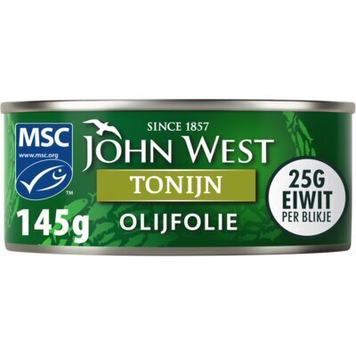 John West Tonijnstukken in olijfolie 145 gram (145g)
