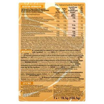 Nescafé Vanilla Cookie Dough Latte Special Edition 7 x 19. 5g (7 × 19.5g)