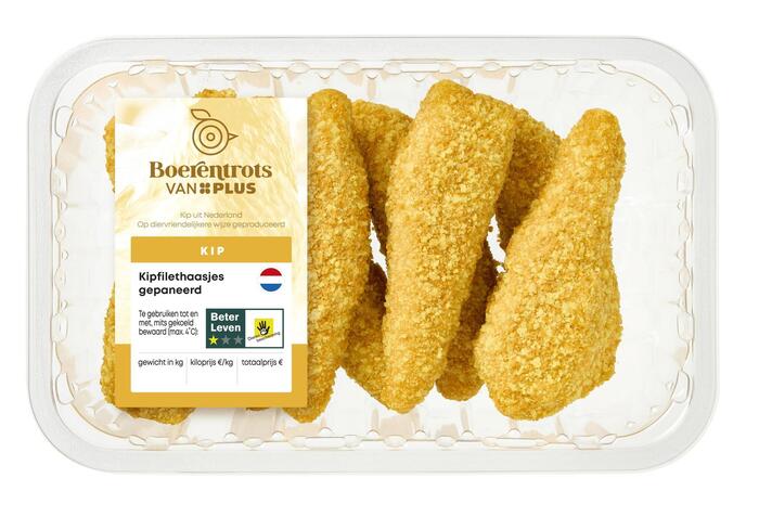 Kipfilethaasjes gepaneerd (8 × 50.6g)