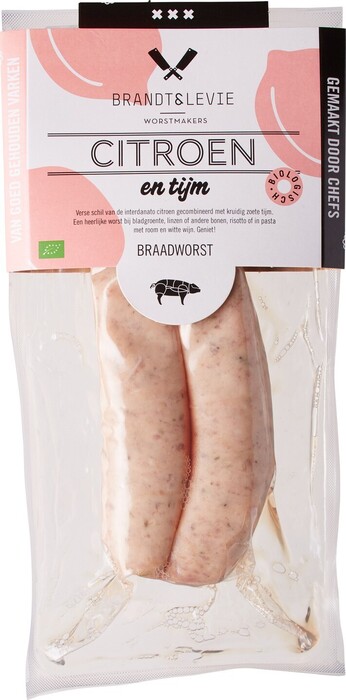 Braadworst citroen & tijm (2 × 110g)