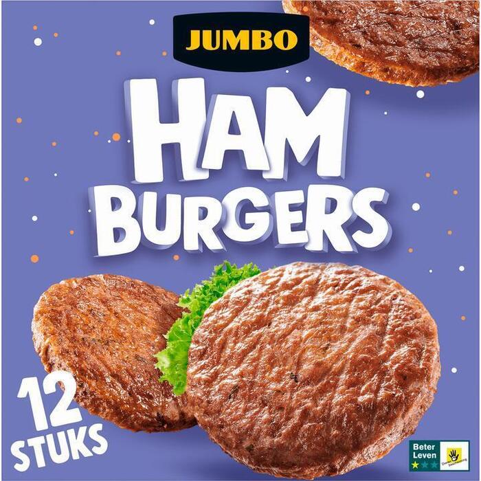 Jumbo Hamburgers 12 Stuks (12 × 70g)