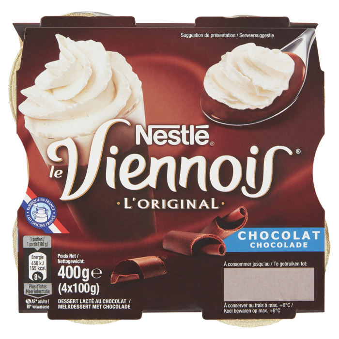 Le Viennois L'Original Chocolade 4 x 100 g (400g)