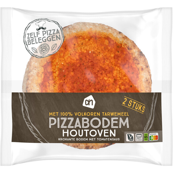 AH Volkoren houtoven pizzabodem (550g)