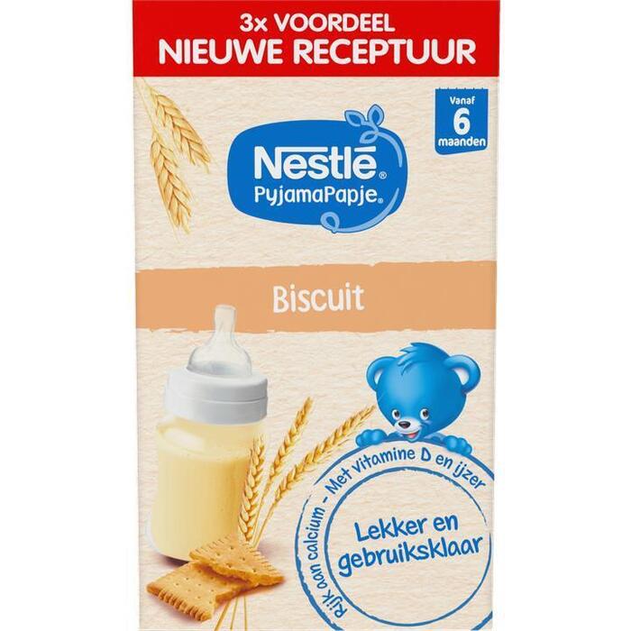 PyjamaPapje® Biscuit 6+ baby pap (3 × 250ml)