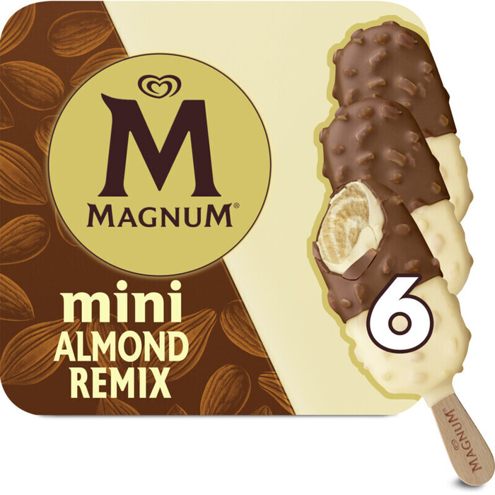 Magnum Ijs Mini Almond Remix 6 x 55 ml (264g)