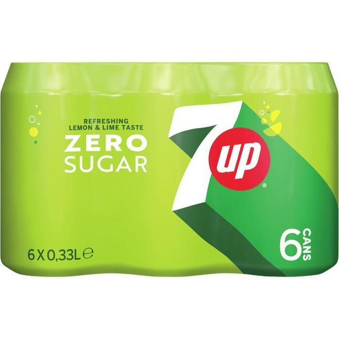 7UP Free of Sugar - Blik 6 x 330ML (6 × 33cl)