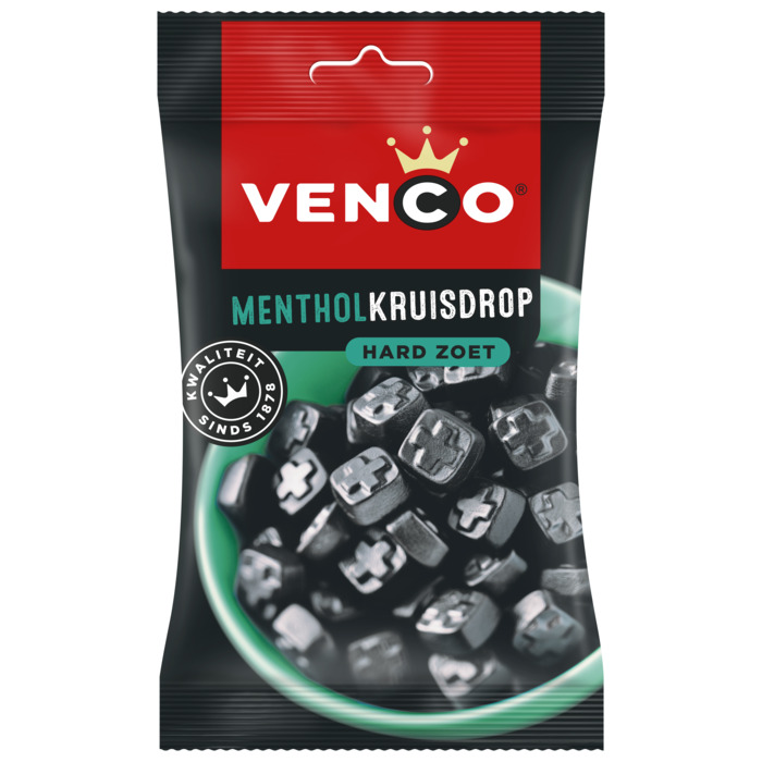 Venco Menthol Kruisdrop Hard Zoet 120g (120g)