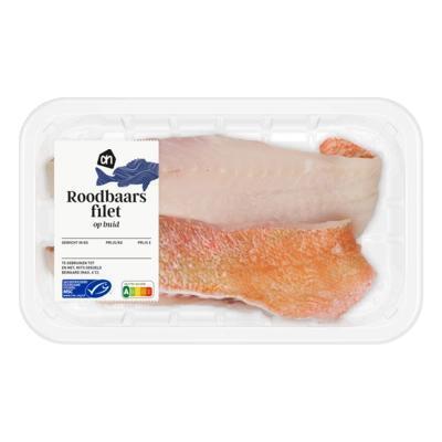 AH Roodbaarsfilet op huid (190g)