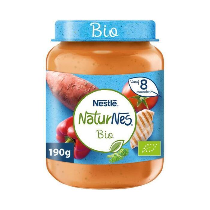 NaturNes Zoete aardappel kip 8+ mnd babyvoeding (190g)
