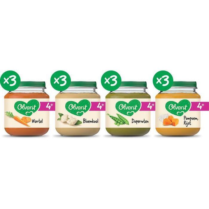 Olvarit Variatiemenu Maaltijd 4 mnd 4+ Maanden 125g (125g)