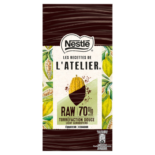 Nestlé l'Atelier Puur Raw Chocolade 70% 95 g (95g)