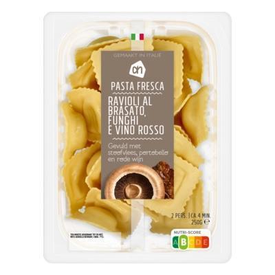 AH Ravioli brasato funghi e vino rosso (250g)