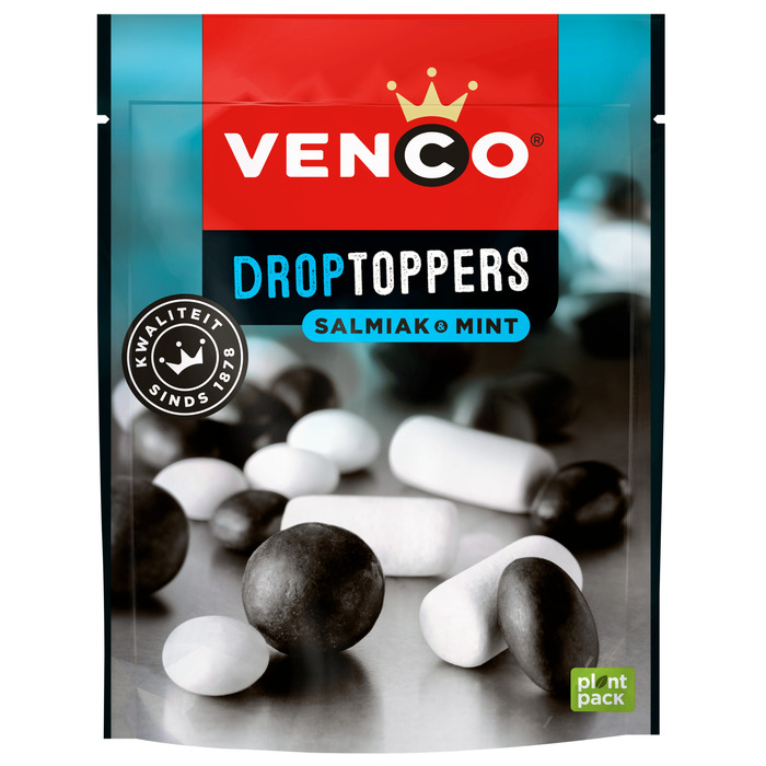 Venco Droptoppers Salmiak & Mint 225 g (225g)