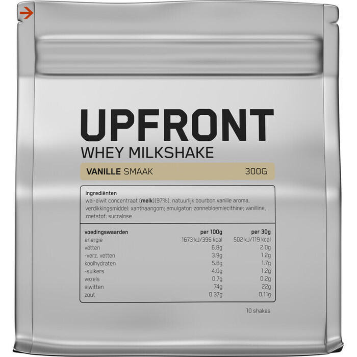 Upfront Whey milkshake vanille smaak (300g)