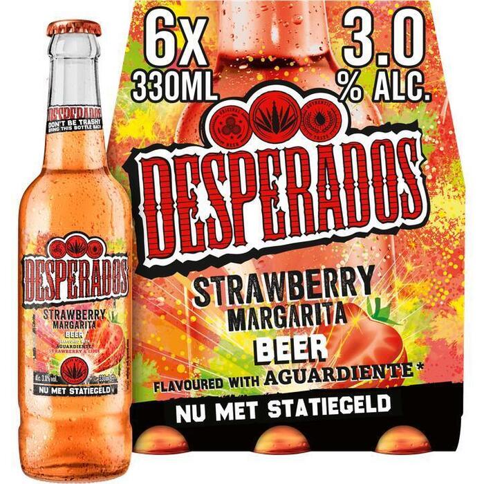 Desperados Strawberry Margarita Bier Fles 6x330ml (6 × 33cl)
