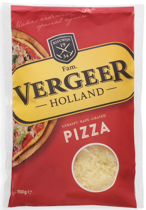 Kaas geraspt pizza (Zak, 150g)