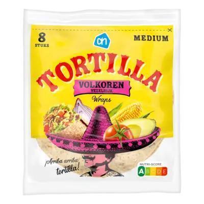 AH Tortilla volkoren wraps medium (320g)