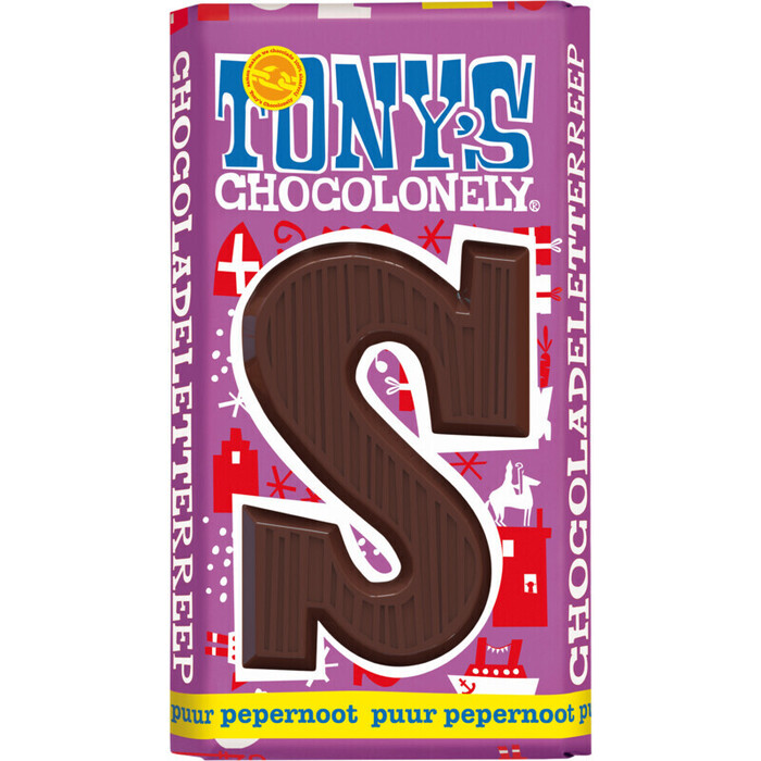 Tony's Chocolonely Letterreep Puur Pepernoot S (180g)