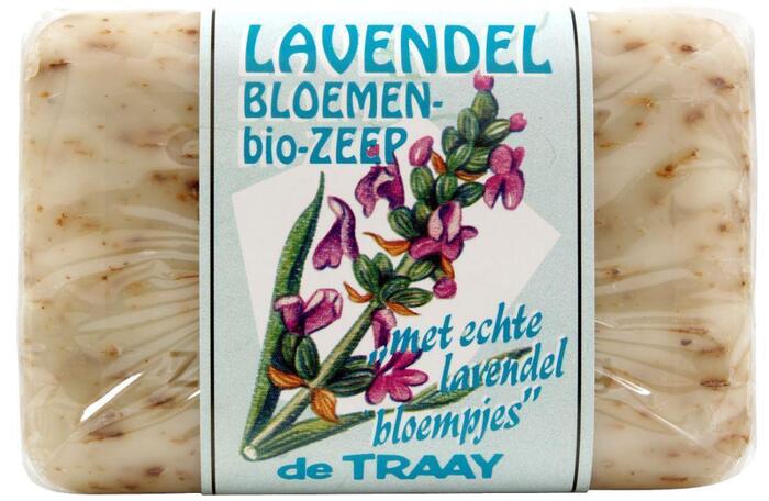Lavendelzeep met bloempjes (250g)