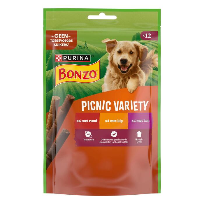 PURINA® Bonzo® Picnic Variety snacks 100 g (Zak, 100g)