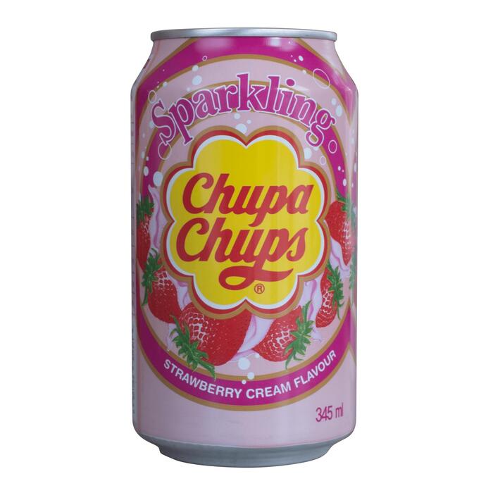 Chupa Chups Strawberry Cream 345ml (Blik, 34.5cl)