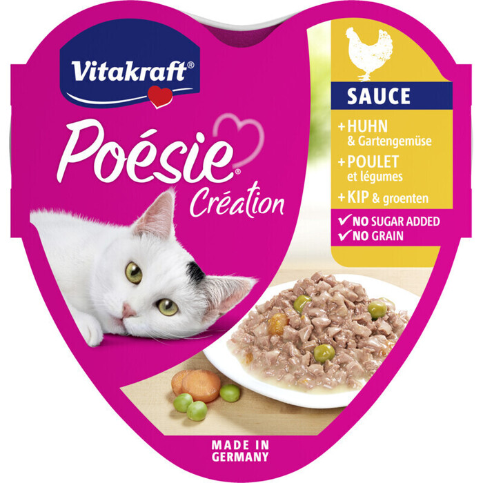 Vitakraft Poésie Création Sauce Kip & Groenten 85g (85g)