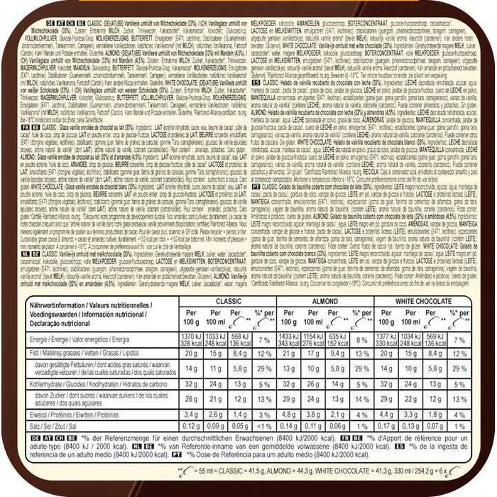 Magnum mini classic almond white (254g)
