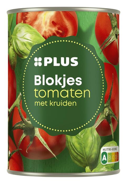 Blokjes tomaat met kruiden (Blik, 400g)