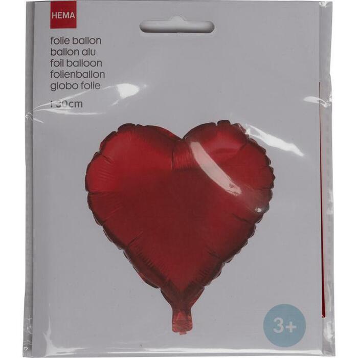 Folieballon Hart 30cm