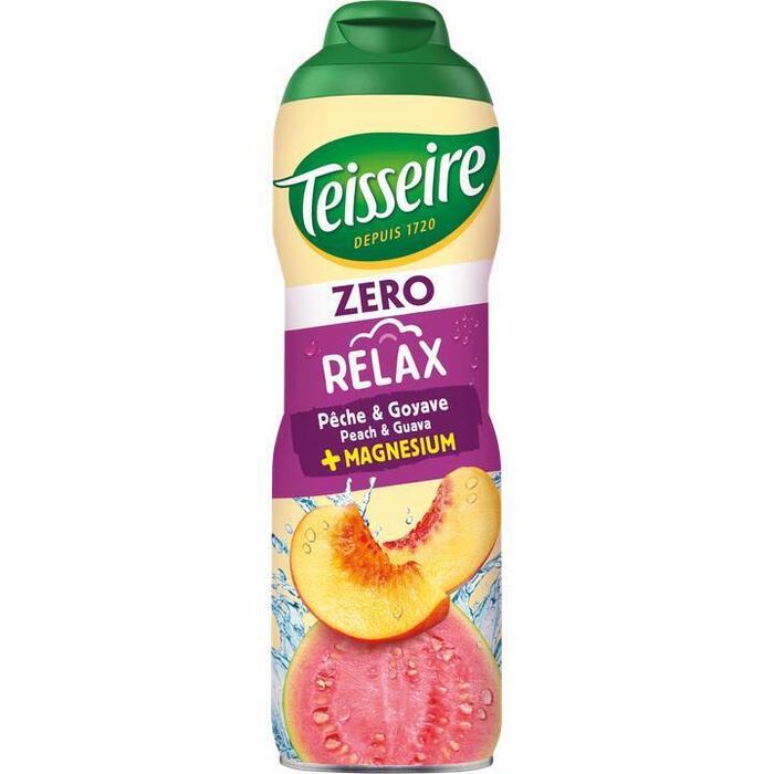 Teisseire Zero Relax Peach & Guava + Magnesium 600ml (Blik, 0.6L)