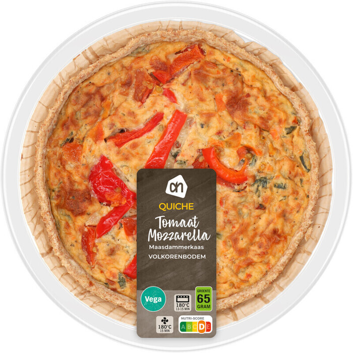 AH Volkoren quiche tomaat mozzarella (300g)