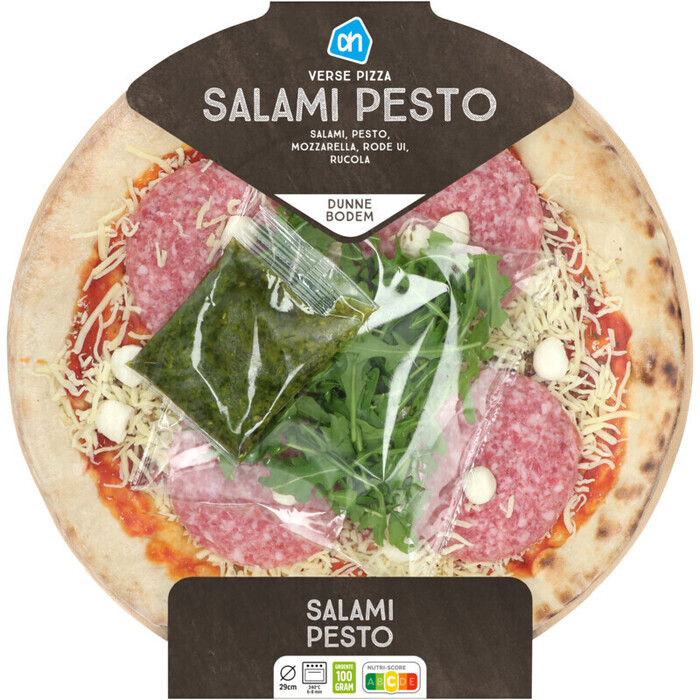 AH Verse pizza salami pesto (541g)