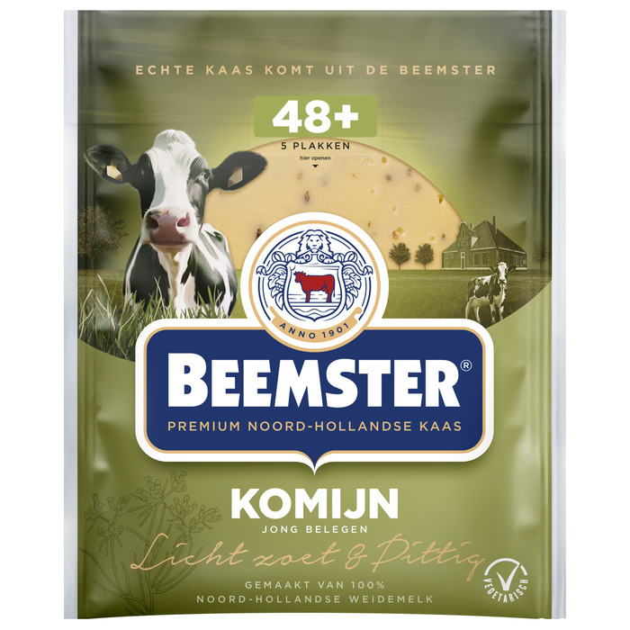 Komijn kaas 48+ plakken (125g)