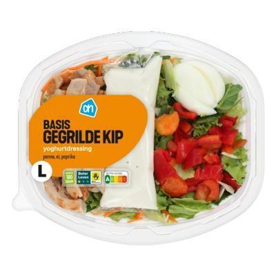 AH Basis maaltijdsalade gegrilde kip (bak, 450g)