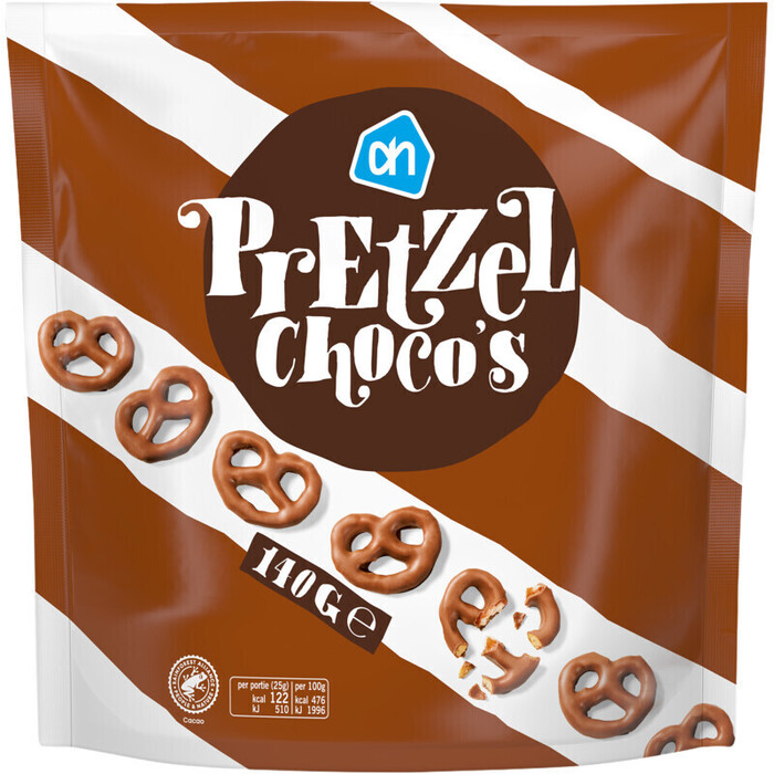 AH Pretzel choco's (140g)