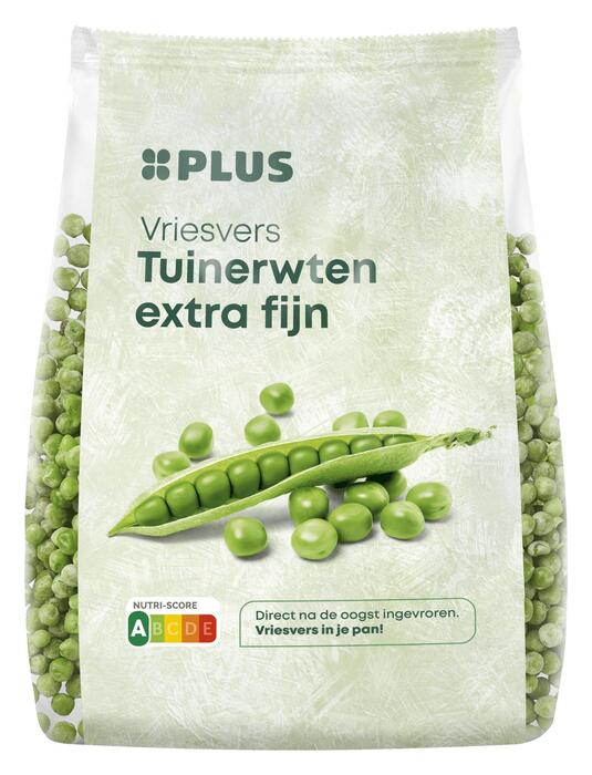 PLUS Tuinerwten extra fijn (Zakje, 500g)