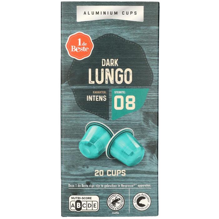 1 de Beste Koffiecups lungo dark