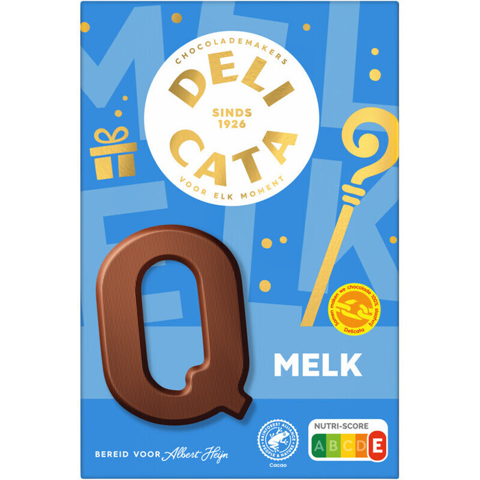 Delicata Chocoladeletter melk Q (160g)