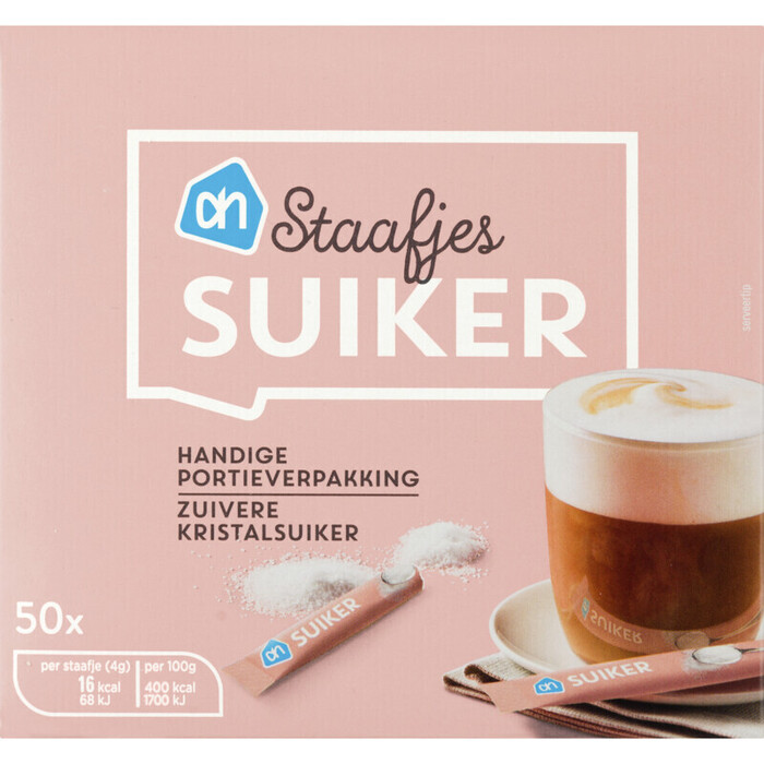 Suikerstaafjes (doos, 50 × 4g)