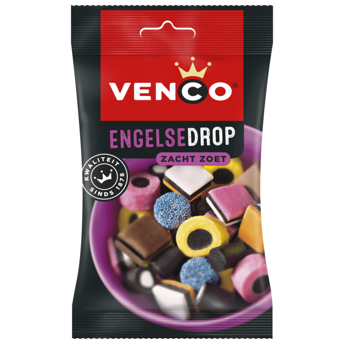 Venco Engelse Drop Zacht Zoet 100g (100g)