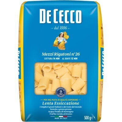 De Cecco Mezzi rigatoni n° 26 (500g)