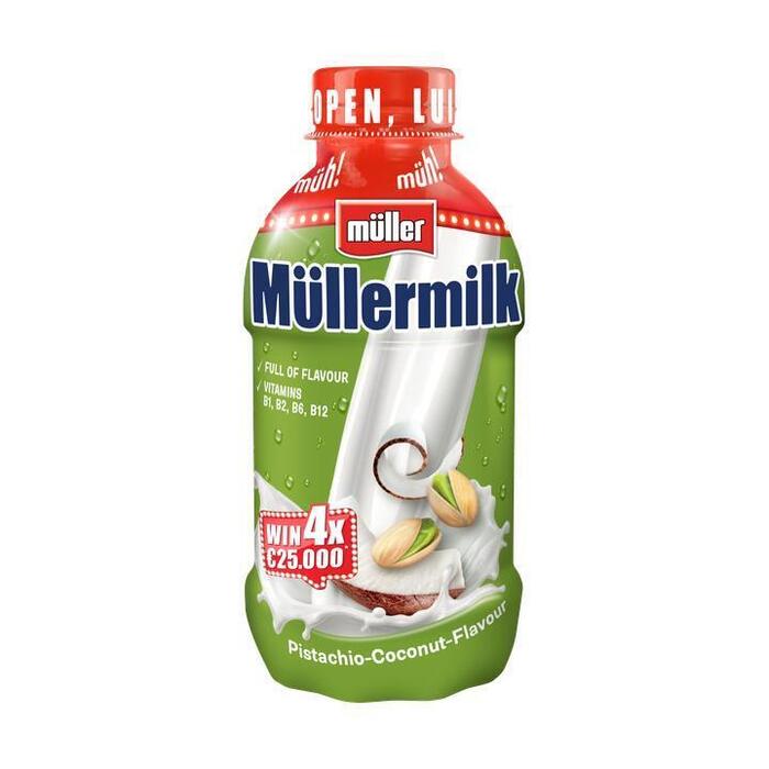 Müllermilk Pistachie-Kokosnoot 376 ml (400g)