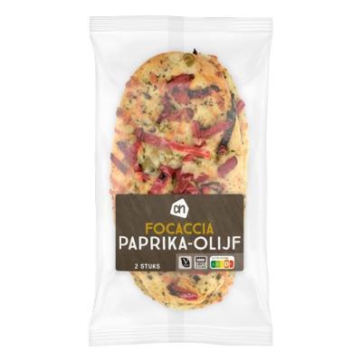 AH Focaccia paprika olijf (330g)
