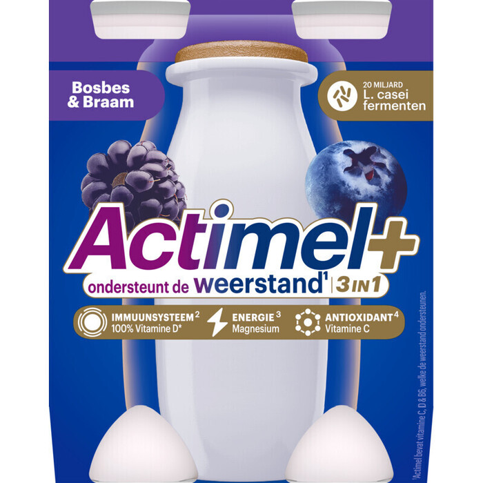 Actimel Bosb Braamb  4 x 100ml (400g)
