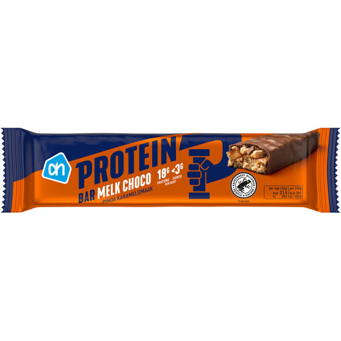 AH Protein bar melk choco pinda karamel (55g)