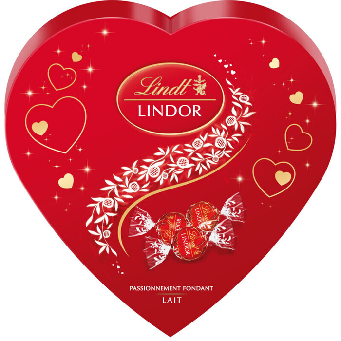 Lindt Lindor hart melkchocolade bonbons (160g)